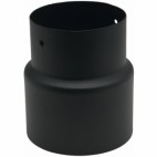 Réduction émail noir mat - femelle 125 mm réduit mâle 111 mm