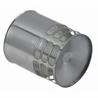 Terminal de protection inox mâle - diamètre 80 mm