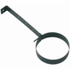 Collier acier émail noir mat - diamètre 80 mm 