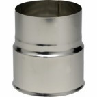  Réduction simple paroi inox - femelle 125 mm réduit mâle 97 mm 