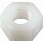  Écrous hexagonaux nylon - Diamètre 3 mm