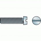  Vis métaux tête cylindrique fendue inox A2 DIN 84 - Ø 5 mm