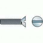 Vis métaux tête fraisée fendue acier zingué - Ø 5 mm - Longueur 8 mm