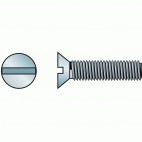  Vis métaux tête cylindrique fendue acier zingué Ø 10 mm - Longueur 30 mm 