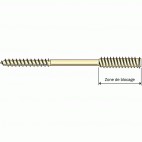   Vis de montage à distance VFM Zone de blocage 22 mm - Longueur 120 mm