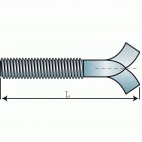  Tiges à sceller acier brut Ø 14 mm - Longueur 200 mm