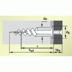  Chevilles polyéthylène A-ISOL pour plaques isolantes - Dimensions 85 mm