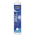  Mastics sanitaire silicone acétique S 831 cartouche de 300 ml - Blanc 
