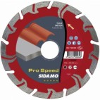  Disques diamants jante segmentée matériaux de construction Pro Speed -  Diamètre 125 mm