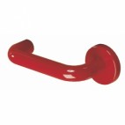  Béquille double seule pour ensemble sur plaque ou rosace en nylon - ZD 92 F - Rouge