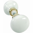  Boutons doubles rustique porcelaine de Limoges Uni 