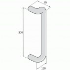  Poignées nylon filetées percées FP - type STG 27 N pour porte battante - Blanc 19 