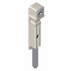  Verrou pour menuiserie aluminium type 6972 et 6975 à clé - Longueur 140 mm 