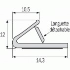  Joints polychloroprène thermique et phonique coupe-feu pour menuiserie plate 