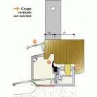  Seuils menuiserie bois - portes-fenêtres 56 mm aluminium à rupture de pont thermique-ISOL 56 RT 