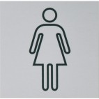 Pictogrammes aluminium - Femme