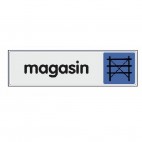 Plaquettes signalétiques -Magasin