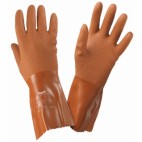  Gants hydrocarbure PVC étanche rouge REDGRIP 