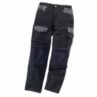  Pantalons Work attitude noir / gris, taille 40 - 42 