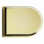  Caches de charnières pour portes en verre - Intermat 9904 - Brillant doré