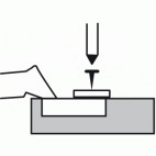  Charnières invisibles Push to Open 110° - Intermat - P2O 9943 Fix - Coudure 0.0 mm