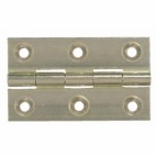  Charnières rectangulaires - laiton - broche inox - Diamètre de l'axe 4,5 mm - Hauteur 30 mm