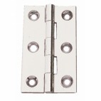 Charnières rectangulaires - laiton - broche inox - Diamètre de l'axe 5,5 mm - Hauteur 70 mm