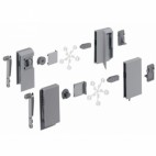 Tiroir casserolier DesignSide InnoTech-H144mm-argent - Longueur de profil 260 mm