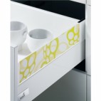 Tiroir casserolier DesignSide InnoTech-H144mm-blanc - Longueur de profil 260 mm