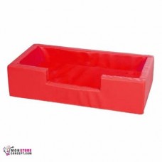 Mini piscine Sans balles, Dim :100 x 50 x 25 Couleur Rouge