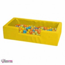 Mini piscine Avec Balles (50 Balles en Vrac) Dim 100 x 50 x 25 – Couleur Jaune