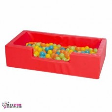 Mini piscine Avec Balles (50 Balles en Vrac) Dim 100 x 50 x 25 – Couleur Rouge