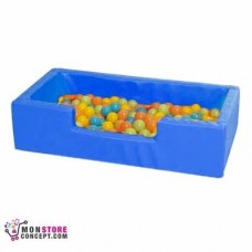 Mini piscine Avec Balles (50 Balles en Vrac) Dim 100 x 50 x 25 – Couleur Bleu