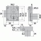  Serrure à cylindre 5620 