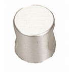  Boutons cylindriques à 2 encoches aluminium - Argent