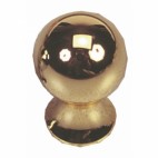  Boutons boule zamak 8721 - Doré brillant 