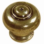  Boutons rustiques zamak - Vieux bronze - boule