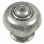  Boutons rustiques zamak - Vieux bronze - boule