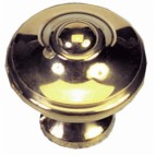  Boutons Lyonnais 1024 - Diamètre 25 mm - Laiton patiné 