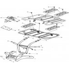 Plaques supports porte bagage quad 700ATV hsun  