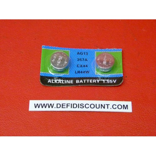 Piles boutons vendu par x2 LR44 AG13 alcaline 1,5v