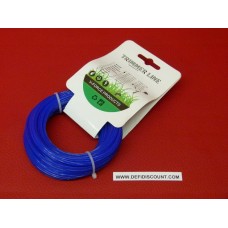 Bobine fil nylon 15mx1.6mm étoilé débroussailleuse bleu