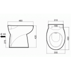 Cuvette WC Moby avec pompe intégrée