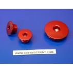 3 Vis de carter moteur rouge aluminium anodisé STYX