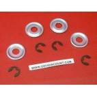 x4 Rondelles 27mm et x4 circlips 8x1,3mm cloche Stihl 017 018