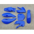 Kit plastique type KLX 110 Dirt Pit Bike bleu 