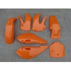 Kit plastique type KLX 110 Dirt Pit Bike couleur orange