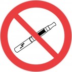 Panneau d'interdiction de fumer et de vapoter - NOVAP