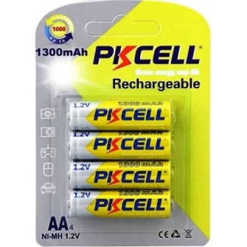 Piles rechargeables AA 1.2v 1300mAH jusqu'a 1000 recharges PICELL