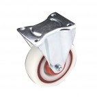 Roulette pivotante à blocage sur platine bandage polyamide pour charges moyennes - Gem Roll's / GUITEL HERVIEU
